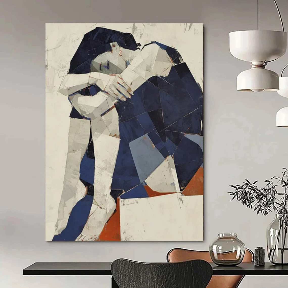 Figure Original Sellers Abstract White Abstract Artwork 598KL